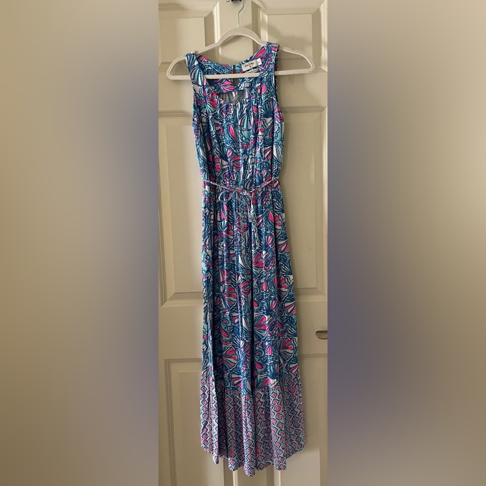 Lilly Pulitzer for Target Blue and Pink Pleated Sundress